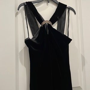 Maxi dress black soft size 2 excellent condition